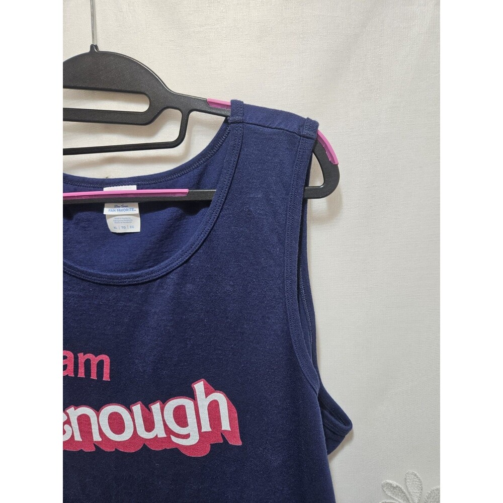 Port & Company Mens XL Blue Tank Top I Am Kenough Summer Lounge Laid-Back Funny - Picture 6 of 12